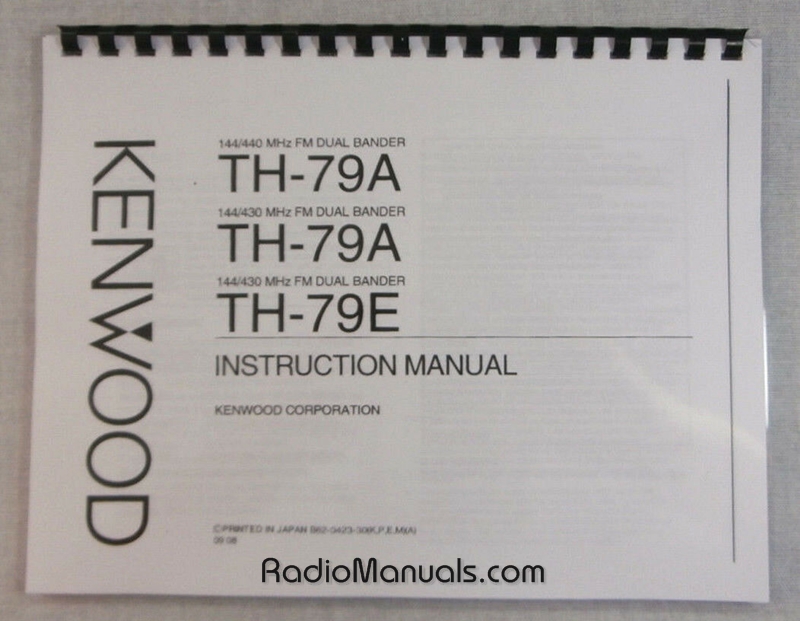 Kenwood TH-79A/E Instruction Manual